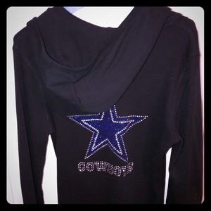 Dallas Cowboys ladies hoodie with bling